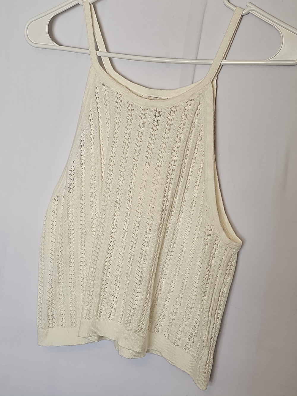 Cream Crochet Halter
